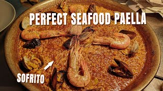 Authentic Spanish Seafood Paella Recipe  Simple Paella at Home  Chef James [upl. by Atinehs]