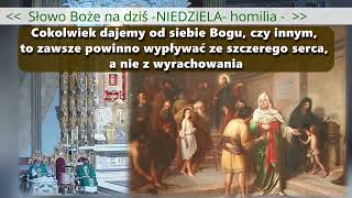 Słowo Boże na dziś  homilia  NIEDZIELA 10112024 [upl. by Aniara]