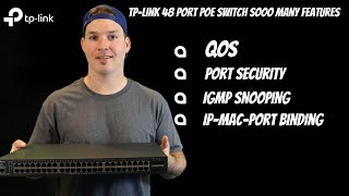 TPLink 48 Port PoE Switch SOOO Many Features [upl. by Harimas714]