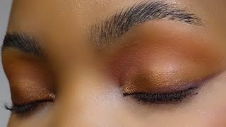 SOFT EVERYDAY BRONZE EYE MAKEUP  EYESHADOW TUTORIAL  GOODNESS EGWUONWU [upl. by Featherstone]