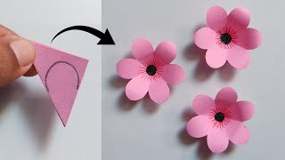 Easy Paper Flower Making  How To Make Paper Flower Craft  Paper Flower Making Step By Step [upl. by Aprile]