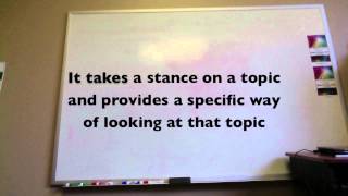 What is a Thesis Statement Endicott College Writing Center [upl. by Odlaw411]