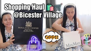 Bicester Village Luxury Outlet Shopping Haul Try On [upl. by Eybba]