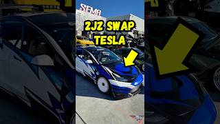 2JZ Swapped Tesla Model 3 [upl. by Ariew629]