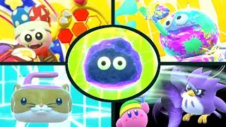 Kirby Star Allies  Marx Gooey Rick Coo amp Kine Friend Abilities [upl. by Panchito794]