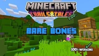 How to Download And Install BareBones Texture Pack on MCPE120 [upl. by Tingley]