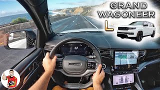 The 2023 Jeep Grand Wagoneer L is KingSized Luxury POV Drive Review [upl. by Reese]