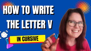 How to Write the Letter ‘v’ in Cursive  Joined Up Handwriting Practice for Kids [upl. by Feinberg]