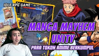 MANGA MAYHEM UNITY  Anime Idle RPG  Gameplay Android [upl. by Ahseirej]