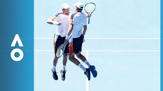 The best doubles rally youll see this year  Australian Open 2018 [upl. by Laundes]