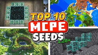 Top 10 Survival Seeds For Minecraft Bedrock 120 [upl. by Aerbas]