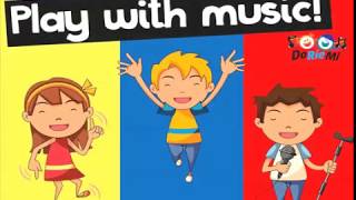 Present continuous Song  Playing with music  Preescolar Kinder [upl. by Yhtuv]