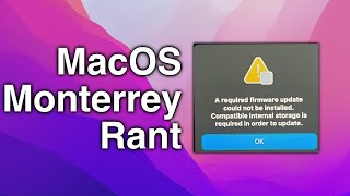 MacOS Monterrey installation Error is dissapointing [upl. by Rod]