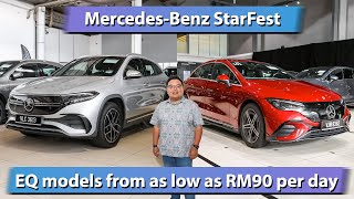 MercedesBenz StarFest  over 100 EQ EV cars on sale from RM90day [upl. by Acinod]