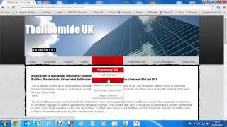 Thalidomide UK Website Tutorial 2015 [upl. by Schaper690]