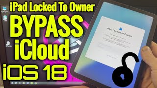 iPad Activation Lock Removal Bypass iPad Locked To Owner Unlock iPhone Apple Watch [upl. by Anyal]