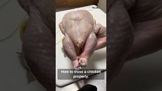 How to Truss a Chicken Properly trussachicken butchertwine chicken [upl. by Hubbard306]