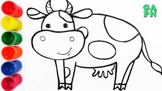 Animales para niños  Cómo dibujar animales  Aprender nombres y sonidos de animales para bebes [upl. by Dulcy]