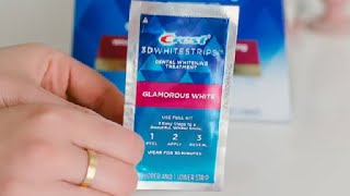 Crest 3D Whitestrips Vivid Plus Teeth Whitening Strip Kit Review [upl. by Bettine]