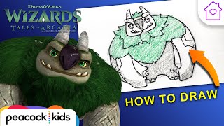 How to Draw AAARRRGGHH From Wizards Tales of Arcadia  CAMPDREAMWORKS DRAWALONG [upl. by Gawen]