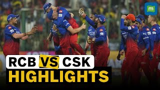 IPL MATCH 68 HIGHLIGHTS  Royal Challengers Bengaluru Beat CSK To Reach Playoffs [upl. by Fiedling186]