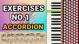 Accordion Tutorial  Exercises Accordion  NO1 [upl. by Eissirhc]