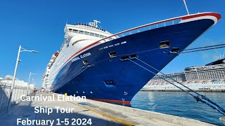 Carnival Elation Ship Tour  February 15 2024 [upl. by Chaddie604]