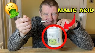 EATING THE WORLDS SOUREST POWDER MALIC ACID CHALLENGE [upl. by Yvad]