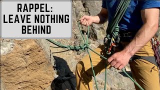 Rappelling without an established anchor MacrameEquivocation Hitch [upl. by Renato]