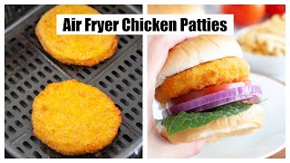 Air Fryer Chicken Patties  Air Fryer Frozen Chicken Patties [upl. by Atillertse995]