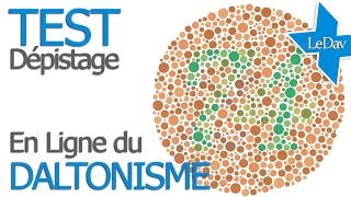 TEST de dépistage du DALTONISME  enchromacom Test En ligne [upl. by Herm]