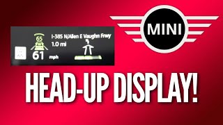 HeadUp Display  Mini Cooper SE F56 2022 [upl. by Etteuqram330]