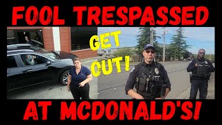 Frauditor Fool Trespassed at McDonalds [upl. by Ives]