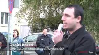 Daniel Knebel auf einer Kundgebung in Friedberg [upl. by Leighton]