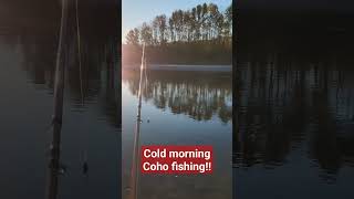 Cold morning on the nooksack river Coho Fishing cohosalmon [upl. by Cuthbertson]