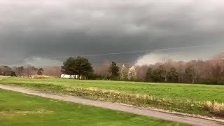 Footage of at least two tornadoes in north Alabama in March 2018 [upl. by Notniw]