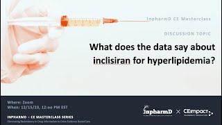 Inclisiran and Hyperlipidemia A Data Analysis Perspective [upl. by Bonis]