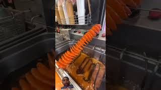 streetfood spiralpotato food foodie hotdog icecream [upl. by Mastat]