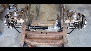 1953 Chevy 3100 IFS Mustang 2 Front End Install Part 4 [upl. by Ilenay]