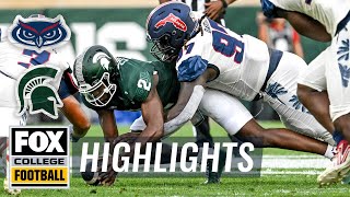 Florida Atlantic Owls vs Michigan State Spartans Highlights  FOX College Football [upl. by Deelaw]