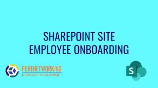 SharePoint Example Site  Employee Onboarding [upl. by Lennard]