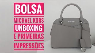 UNBOXING E PRIMEIRAS IMPRESSÕES BOLSA MICHAEL KORS [upl. by Dichy]