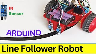 Line follower Robot using Arduino  IR sensor  L298n driver [upl. by Frost]