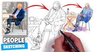 How to ACTUALLY draw people with INK PEN [upl. by Skye]