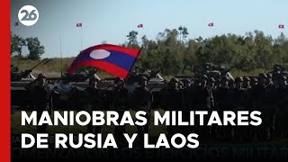 RUSIA  Fuerzas Armadas y el Ejército Popular de Laos comenzaron las maniobras militares [upl. by Aluk]