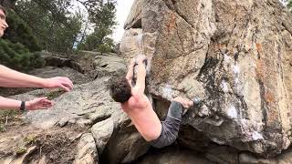 Backhanded Compliment Low V10  Lefthand Canyon Bouldering [upl. by Ycrep188]