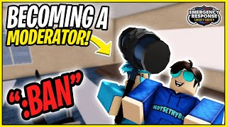 Becoming a Moderator on the BEST ERLC SERVER  Roblox ERLC [upl. by Ieppet]