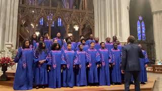 Morgan Choir sings Done Made My Vow at the National Cathedral [upl. by Eiramesor]