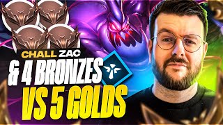 UN CHALLENGER ZAC AVEC 4 SUPPORTS ENCHANTEURS BRONZE CONTRE 5 GOLDS  QUI GAGNE [upl. by Florencia]