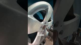 How Diamond Cutting Transforms Your Wheel Rims 🚗💎shorts diamondcutting [upl. by Ateikan]